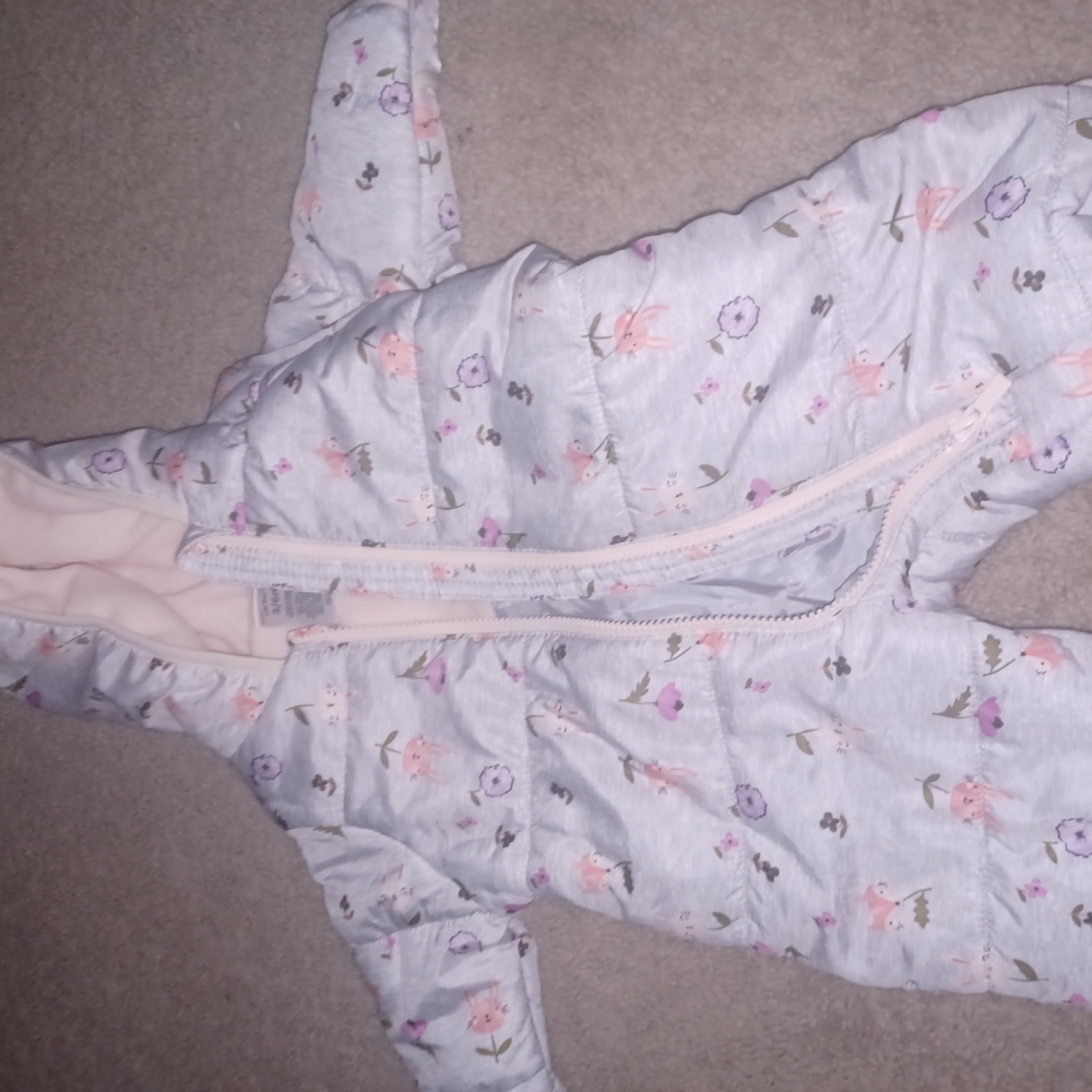 Floral Baby Snowsuit